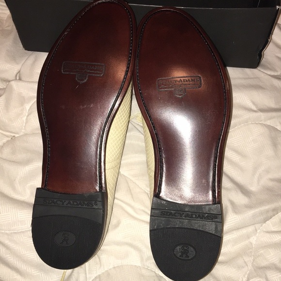 Stacy Adams Cream Anaconda Madison Size 11 - Picture 4 of 5